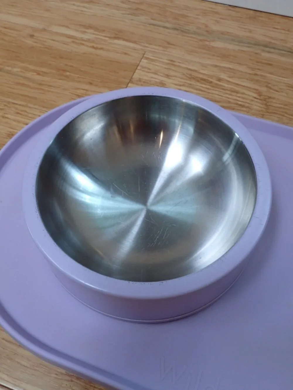 Wild One Stainless Steel Dog Bowl & Mat Lilac/Lavendar